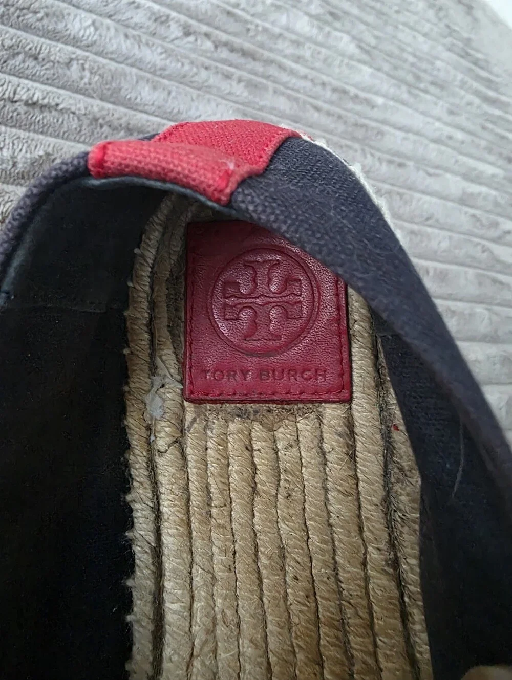 Tory Burch Weston Navy Espadrille Flats 8